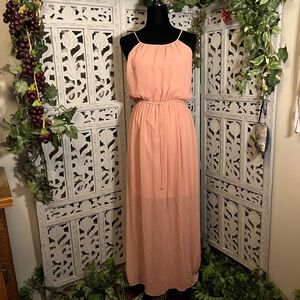 SWEET STORM SASSY PALE PINK PERFECT SLEEVELESS SIMPLY LOVELY MAXI DRESS